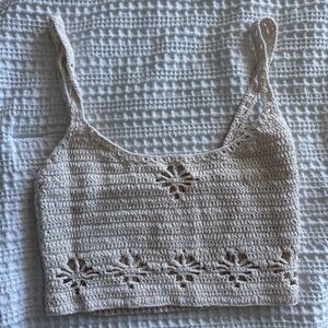 Free People Crochet Crop Top